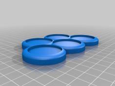 32mm Movment Trays For 5 Miniatures Great For 40k And Age Of Sigmar 3D Printer Model