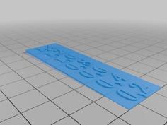 Shell-/Layer Thickness Gauge 3D Printer Model