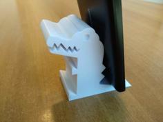 Crocodile Phone Holder 3D Printer Model