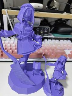 Suzuhara Lulu Lowpoly Statue 3D Printer Model