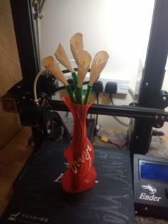 Mother’s Day Vase And Flowers 3D Printer Model