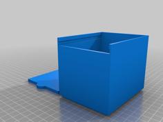 Stackable Box With Sliding Lid 80x100x80 3D Printer Model