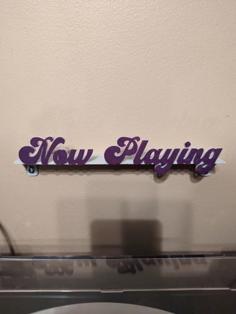 Now Playing – Shelf For Vinyl Record Covers (wall-mounted) 3D Printer Model