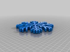 Flex Snowflake 3D Printer Model