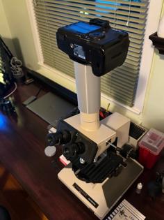 Olympus Photomicro Adapter L To Canon EF For Olympus BH-2 Trinocular Microscope 3D Printer Model