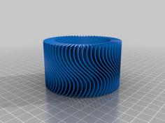 Wavy Small Succulent Planter 3D Printer Model