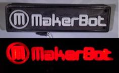 LED Makerbot Logo Nightlight 3D Printer Model