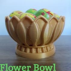 Flower Trinket Bowl 3D Printer Model