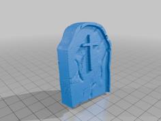 Gravestones ( Set Of 4 ) 3D Printer Model