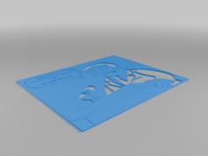 Mayor Quimby Stencil 3D Printer Model