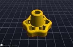 Flashforge Adventurer 5m / Pro Bed Leveling Nut Socket 3D Printer Model