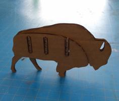 Laser Cut Bison