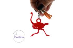 OSTRICH KEYRING 3D Printer Model