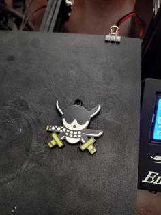 Zoro (One Piece) Keychain 3D Printer Model