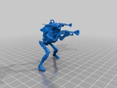 Doot Remix With Trumpet Shoulder Cannons 3D Printer Model