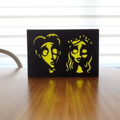 Corpse Bride Silhouette Art 3D Printer Model