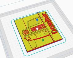 Nameplate: 1960s Mustang 3D Printer Model