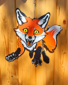 Halloween Scary Fox Window Decoration 3D Printer Model