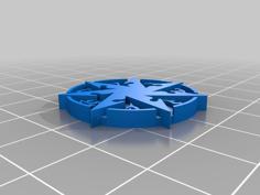 D&D Wizard Miniature Base 3D Printer Model