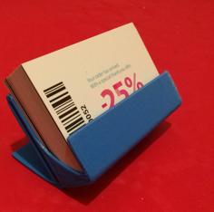 Curved Business Card Holder 3D Printer Model