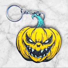 Halloween Jacko Killer Pumpkin Keychain 3D Printer Model