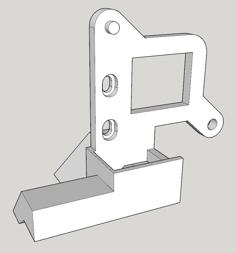 BIQU H2 V2 Fan Duct 5015 3D Printer Model