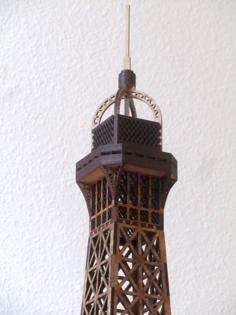 Laser Cut Eiffel Tower With Remixed Top – Full