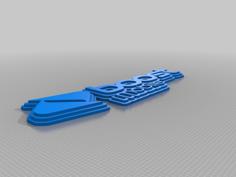 Boost Mobile Logo HD 3D Printer Model