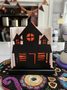 Haunted House Napkin Holder For Halloween 3D Printer Model