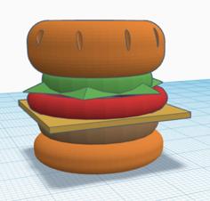 Burger Ring 3D Printer Model