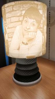 Lithophane Led Lamp (remix Support) 3D Printer Model