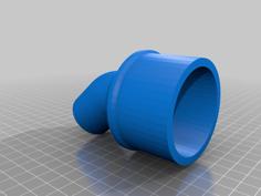 2.5″ Hose Adapter 3D Printer Model