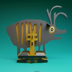 Deer On The Scales 3D Printer Model