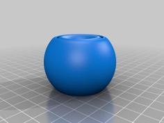 Spherical [Reverse] ]Bowden Guide 3D Printer Model