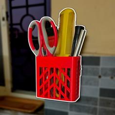 Kitchen Cutlery Stand/ Holder (Wall Mounted) 3D Printer Model