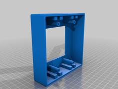 Flush Mount Double Gang Box 3D Printer Model