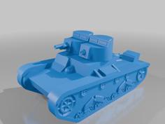 T-26 Model 1932 Light Tank 3D Printer Model