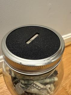 Mason Jar Coin Lid (Large) 3D Printer Model