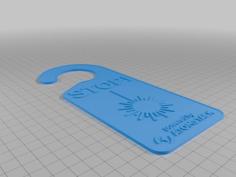 Door Hanger Laser-in-action 3D Printer Model