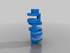 Working V6 Engine 3D Printer Model