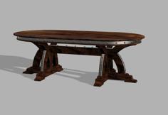 Oval Dining Table 3D Printer Model