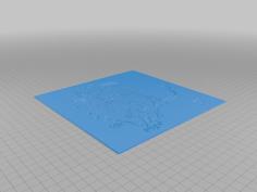 Lion Standing (Hueforge) 3D Printer Model