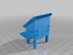 Chicken Coop 32mm Scale 3D Printer Model