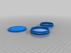 Round Storage Box 70mm 3D Printer Model