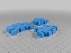 Space Invader Remake 3D Printer Model