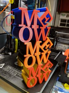 MEOW! – Kitty Love 3D Printer Model