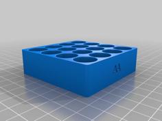 16x AA Battery Organizer 3D Printer Model