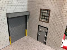 Diorama Garage Door (Non Functioning) 3D Printer Model