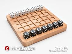 Laser Cut Board Game ‘Dice Or Die’ Cnc