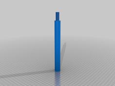 22mm X 200mm Rod With Threaded End 3D Printer Model